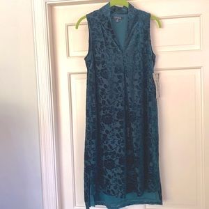 Velvet Green Dress Vivid Vine Dress Size 8 V Neck NEW WITH TAGS
